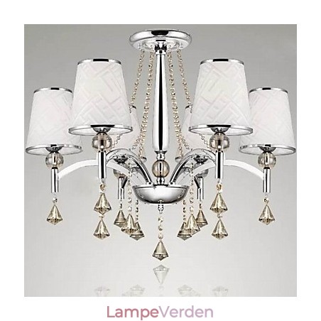 Moderne moderne krystal krom metal lysekrone