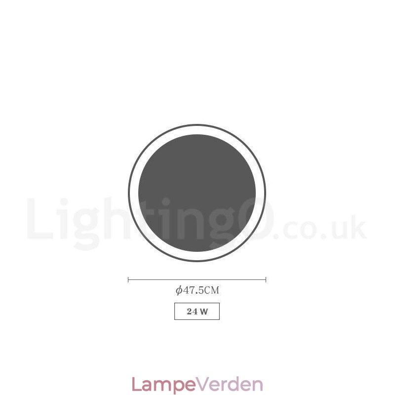 Dæmpbar multifarver cirkulær træloftslampe med akrylskærm Loftslampe Nordic Style