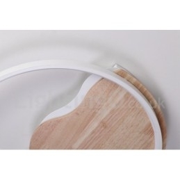 Dæmpbar hvid sky rund træloftslampe Ultratynd loftslampe kan også bruges som væglampe