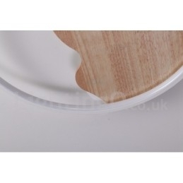 Dæmpbar hvid sky rund træloftslampe Ultratynd loftslampe kan også bruges som væglampe