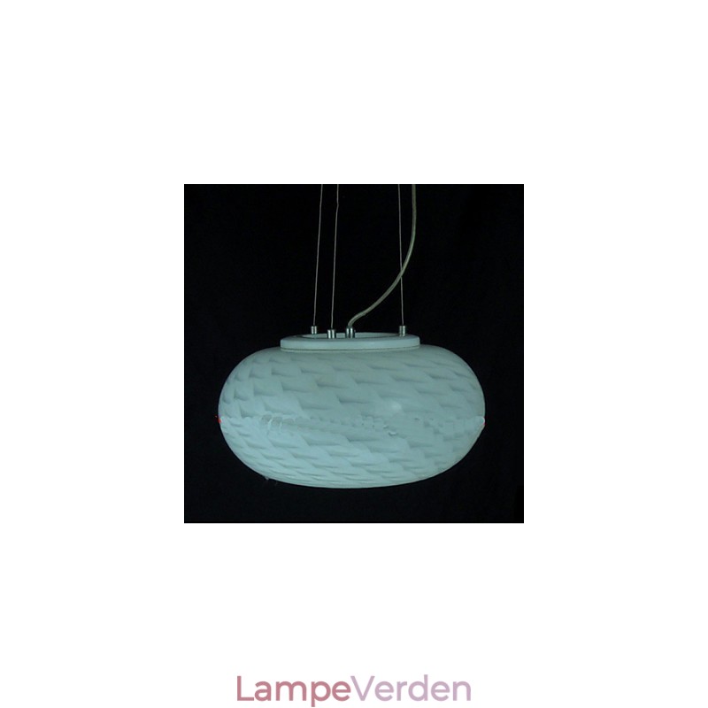 Moderne minimalistisk udskåret mælkehvid lysekronelampe