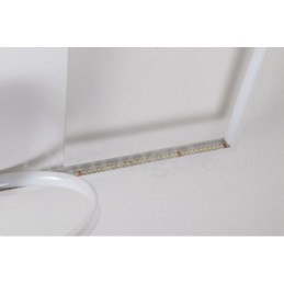 Dæmpbar hvid firkantet træloftslampe Ultratynd loftslampe kan også bruges som væglampe