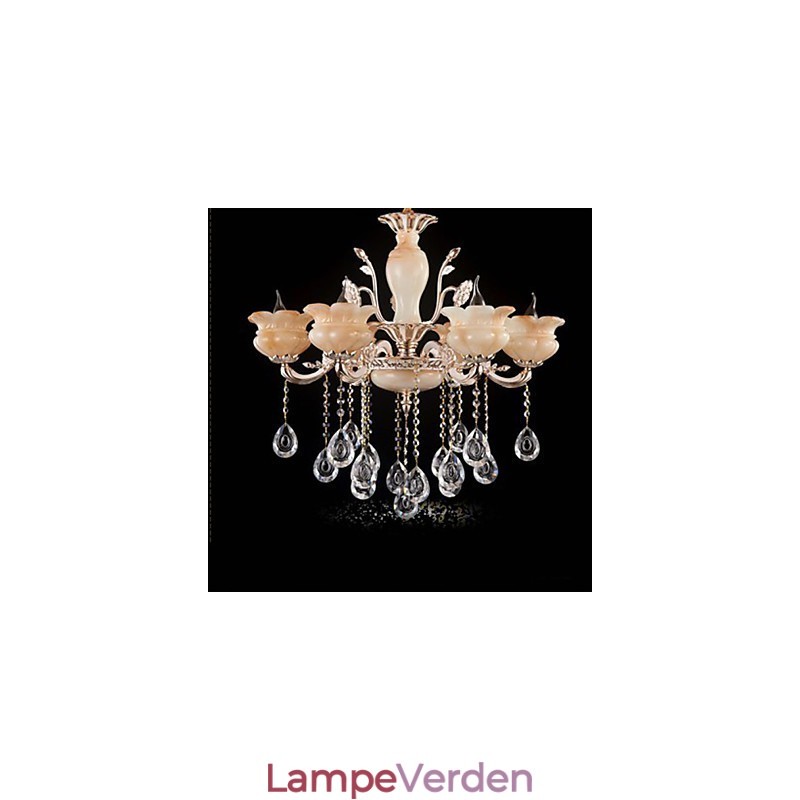 Jade Crystal Pendel lampe Candle Style lysekrone
