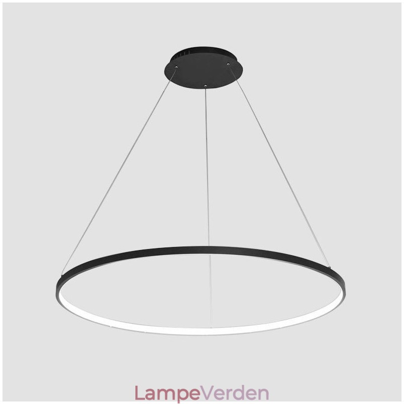Dæmpbar 63W 100CM Diameter Pendel Modern Design Ring