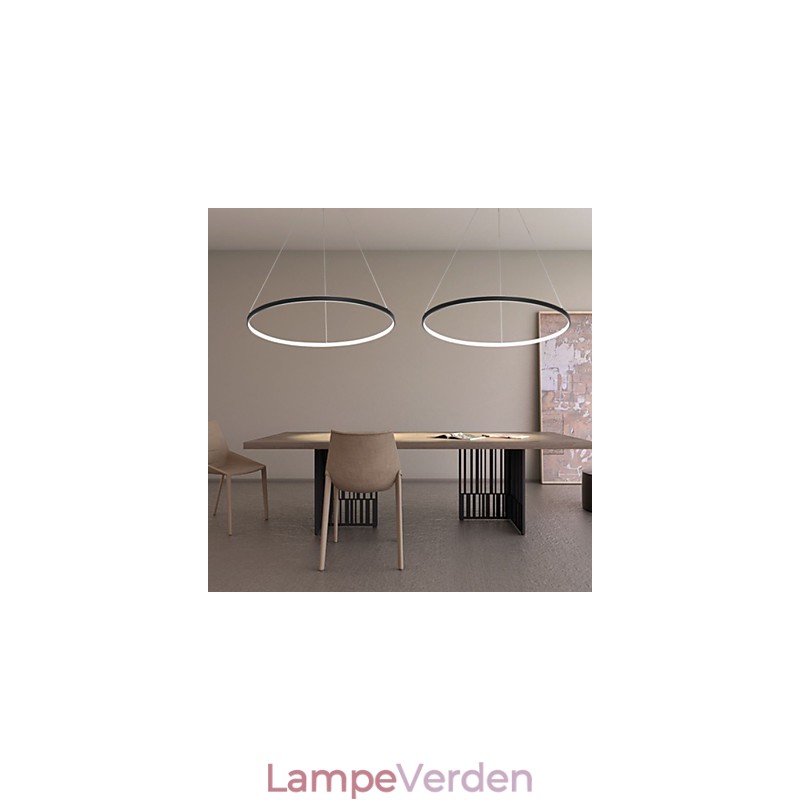 Dæmpbar 63W 100CM Diameter Pendel Modern Design Ring