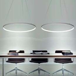 Dæmpbar 63W 100CM Diameter Pendel Modern Design Ring