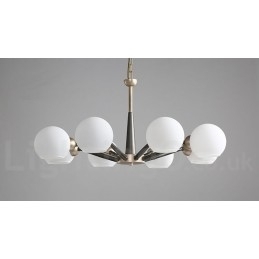 Retro Vintage Magic Bean rustik lysekrone med flere farver glasskærme