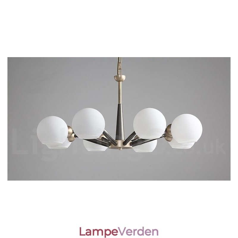 Retro Vintage Magic Bean rustik lysekrone med flere farver glasskærme