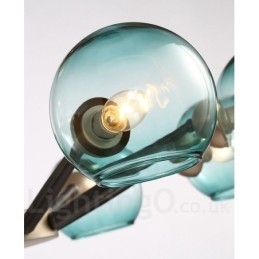 Retro Vintage Magic Bean rustik lysekrone med flere farver glasskærme