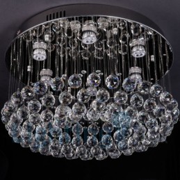 Moderne K9 Krystal Rund Flush Mount Loftslampe