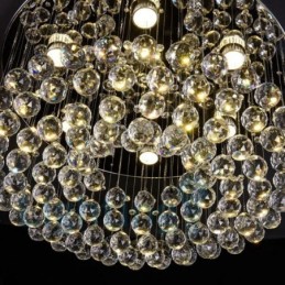 Moderne K9 Krystal Rund Flush Mount Loftslampe
