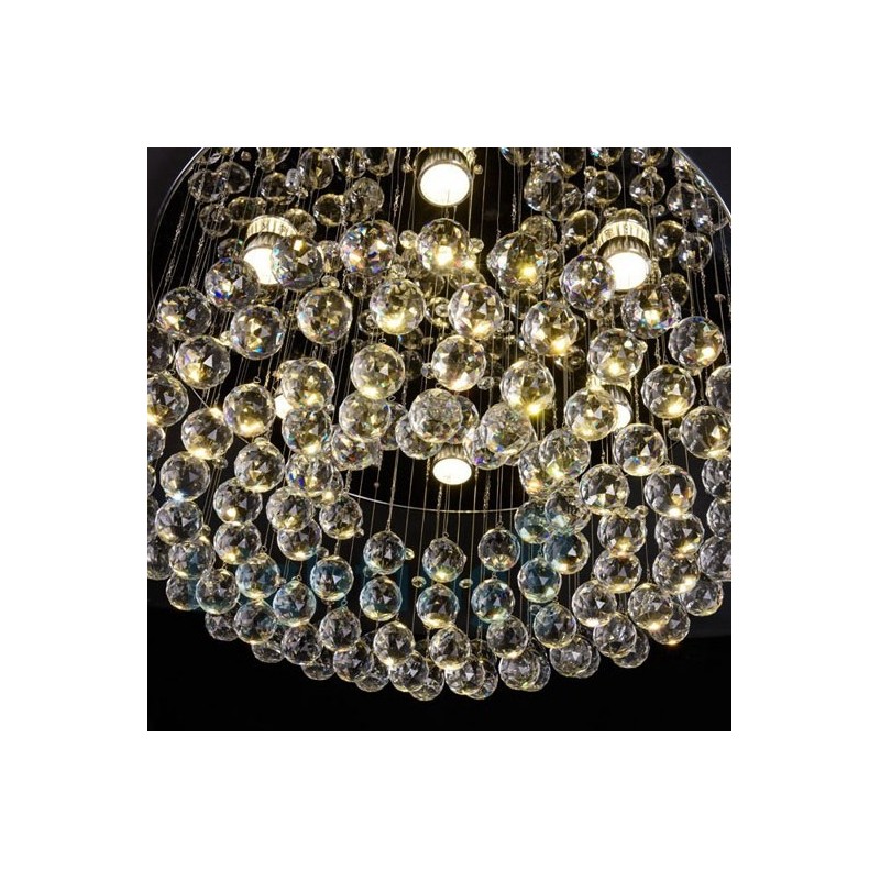 Moderne K9 Krystal Rund Flush Mount Loftslampe