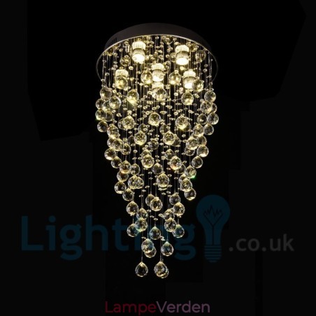 6 Lys Moderne K9 Krystal Rund Flush Mount Loftslampe 6 Lys Moderne K9 Krystal Rund Flush Mount Loftslampe