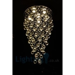 6 Lys Moderne K9 Krystal Rund Flush Mount Loftslampe