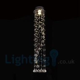 1 Lys Billig Moderne K9 Krystal Rund Flush Mount Loftslampe