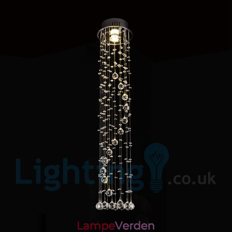 1 Lys Billig Moderne K9 Krystal Rund Flush Mount Loftslampe