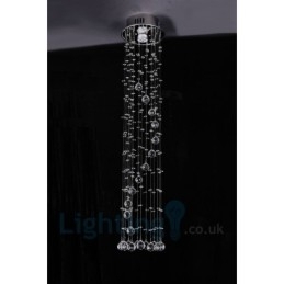 1 Lys Billig Moderne K9 Krystal Rund Flush Mount Loftslampe