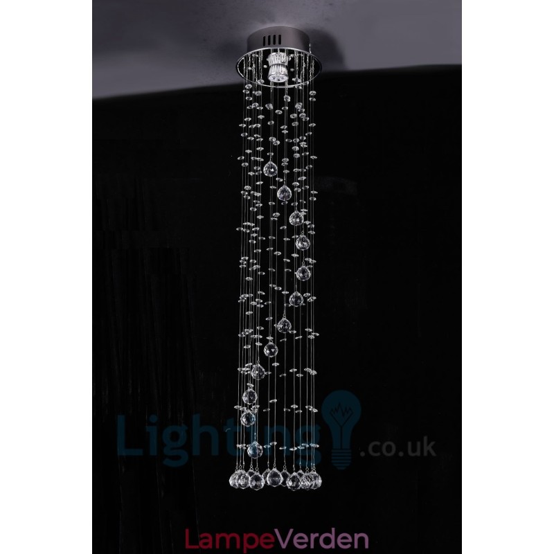 1 Lys Billig Moderne K9 Krystal Rund Flush Mount Loftslampe
