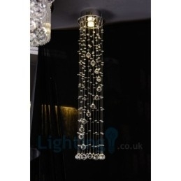 1 Lys Billig Moderne K9 Krystal Rund Flush Mount Loftslampe