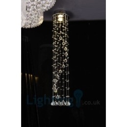 1 Lys Billig Moderne K9 Krystal Rund Flush Mount Loftslampe
