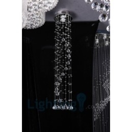 1 Lys Billig Moderne K9 Krystal Rund Flush Mount Loftslampe
