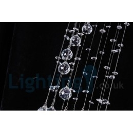 1 Lys Billig Moderne K9 Krystal Rund Flush Mount Loftslampe