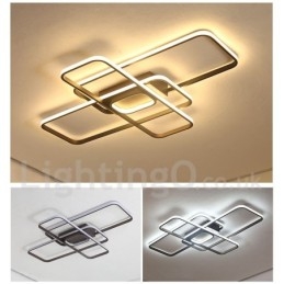 Moderne moderne aluminiumsmaleri Loftslampe Flush Mount Light med Remoter Dimmer kan også bruges som væglampe