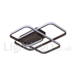 Moderne moderne aluminiumsmaleri Loftslampe Flush Mount Light med Remoter Dimmer kan også bruges som væglampe