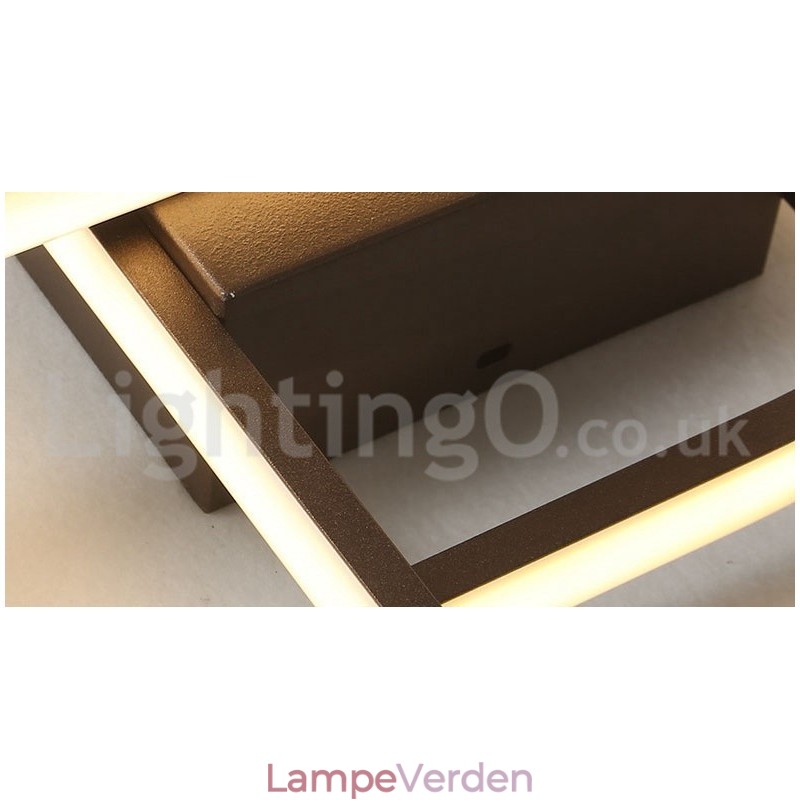Moderne moderne aluminiumsmaleri Loftslampe Flush Mount Light med Remoter Dimmer kan også bruges som væglampe