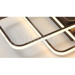 Moderne moderne aluminiumsmaleri Loftslampe Flush Mount Light med Remoter Dimmer kan også bruges som væglampe