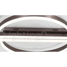 Rund moderne, moderne aluminiumsloftslampe Flush Mount Light med Remoter Dimmer kan også bruges som væglampe