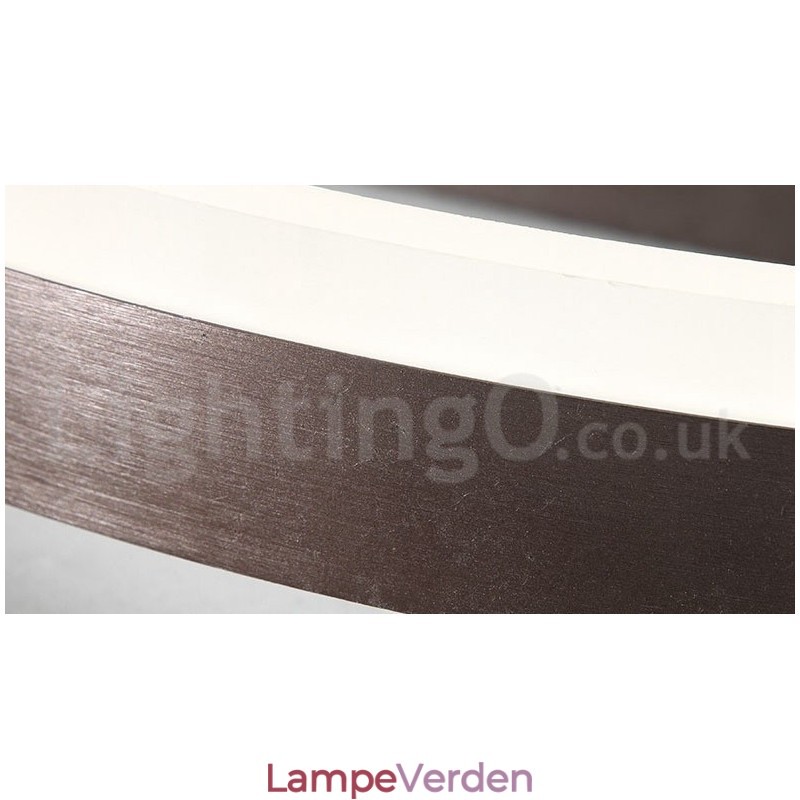 Rund moderne, moderne aluminiumsloftslampe Flush Mount Light med Remoter Dimmer kan også bruges som væglampe