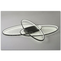 Dæmpbar Oval Moderne Moderne Loftslampe i Aluminium Flush Mount Lampe til Stue Sengeværelse Kan også bruges som væglampe