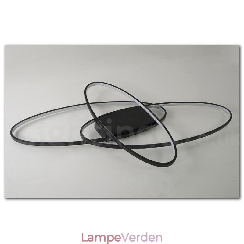Dæmpbar Oval Moderne Moderne Loftslampe i Aluminium Flush Mount Lampe til Stue Sengeværelse Kan også bruges som væglampe