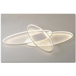 Dæmpbar Oval Moderne Moderne Loftslampe i Aluminium Flush Mount Lampe til Stue Sengeværelse Kan også bruges som væglampe
