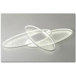Dæmpbar Oval Moderne Moderne Loftslampe i Aluminium Flush Mount Lampe til Stue Sengeværelse Kan også bruges som væglampe