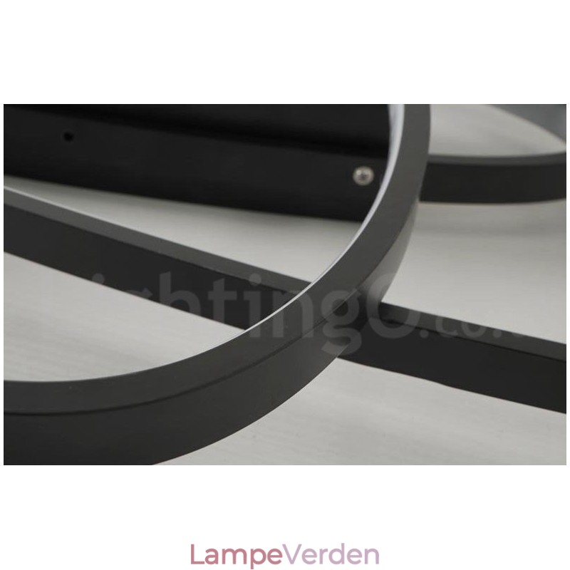 Dæmpbar Oval Moderne Moderne Loftslampe i Aluminium Flush Mount Lampe til Stue Sengeværelse Kan også bruges som væglampe