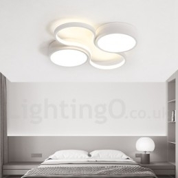 Dæmpbar moderne moderne aluminiumsloftslampe Flush Mount Lampe til stuen Sengeværelse Kan også bruges som væglampe