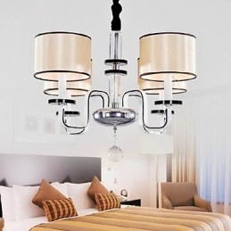 Moderne Minimalistisk Lysekrone Belysning Cloth Art Crystal Lysekrone