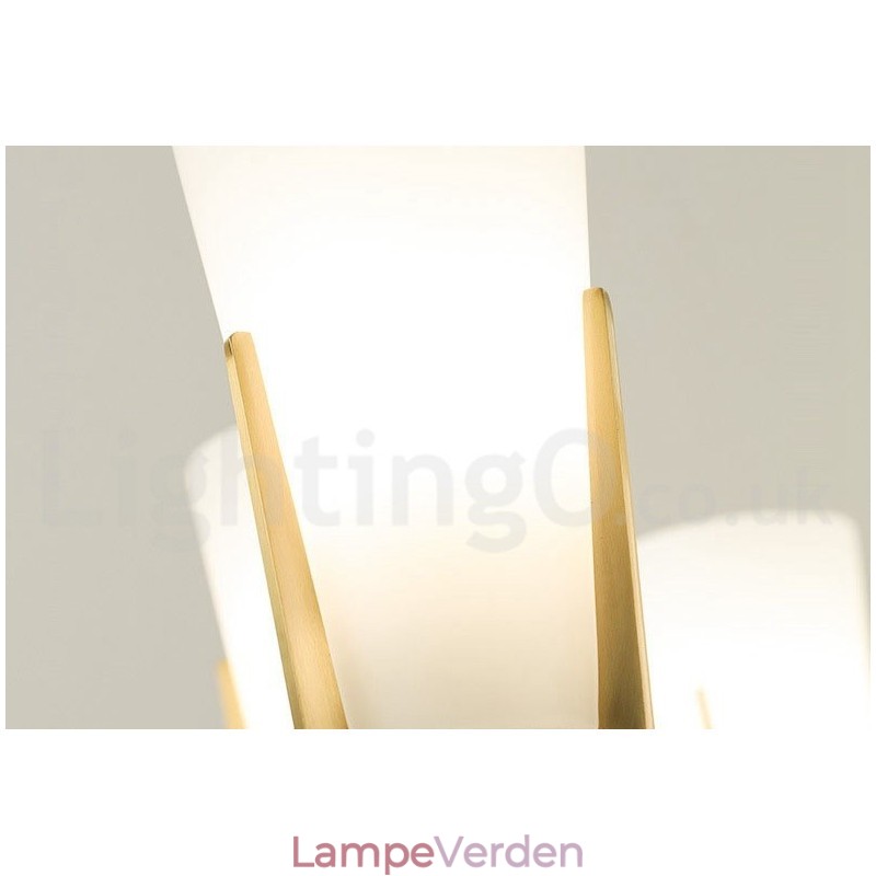 Retro vintage messing krystaller vedhæng stearinlys lysekrone med glasskærme