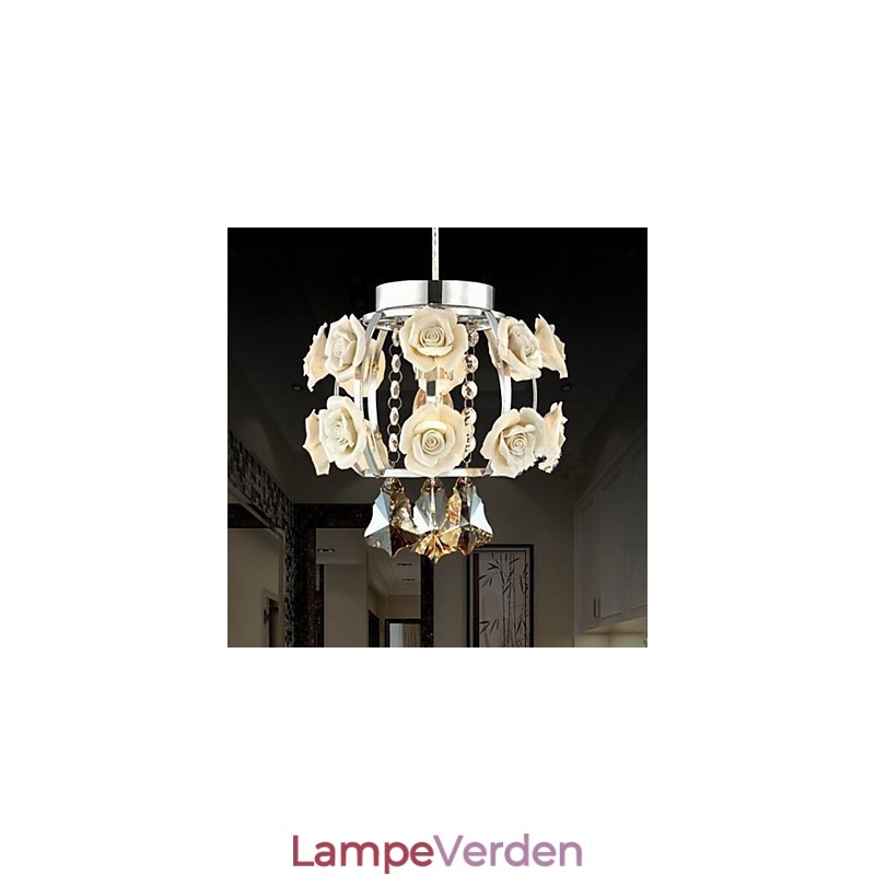 Lysekrone Krystal Moderne Moderne Lantern Metal 1 Lys