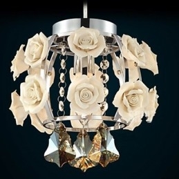 Lysekrone Krystal Moderne Moderne Lantern Metal 1 Lys
