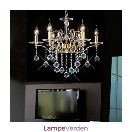 Traditionel klassisk krystalguld metal lysekrone Traditionel klassisk krystalguld metal lysekrone