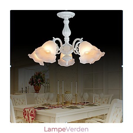 Flush Mount Five Lights White European Retro Classic Flush Mount Five Lights White European Retro Classic