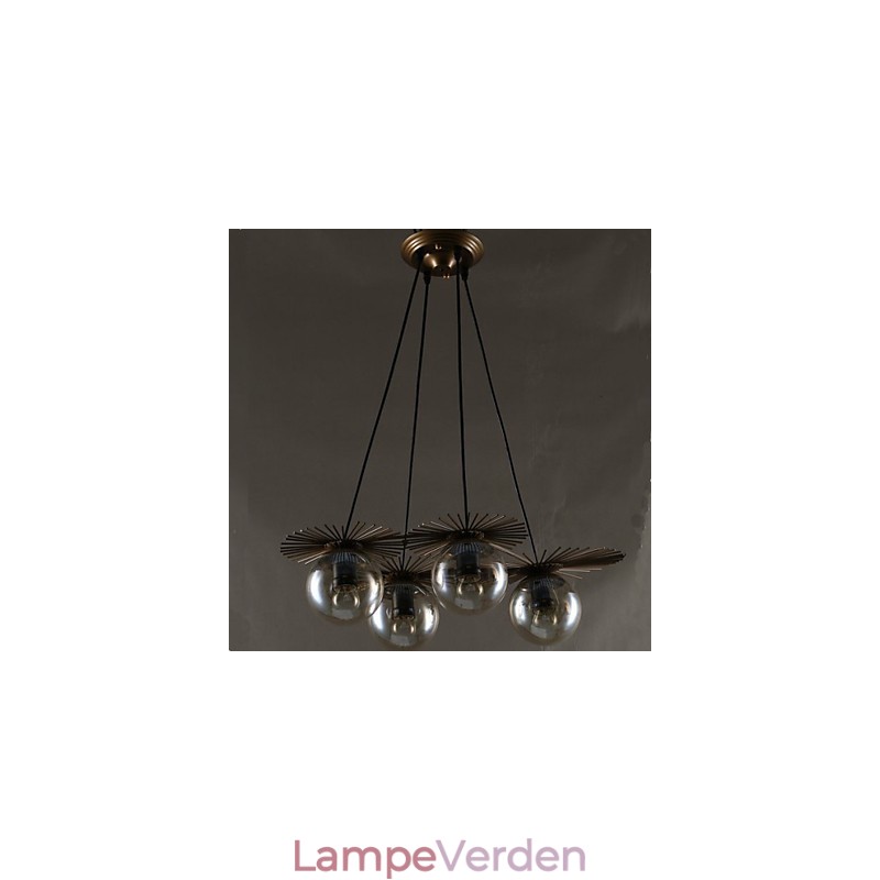 Kunstglas Kugle Rund Bønnestag Lysekrone