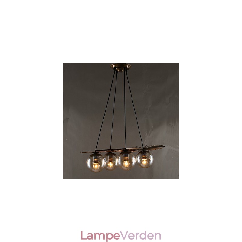 Kunstglas Kugle Rund Bønnestag Lysekrone