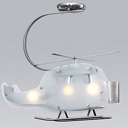 Simple Children lampe Cartoon Glass Helicopter lampe