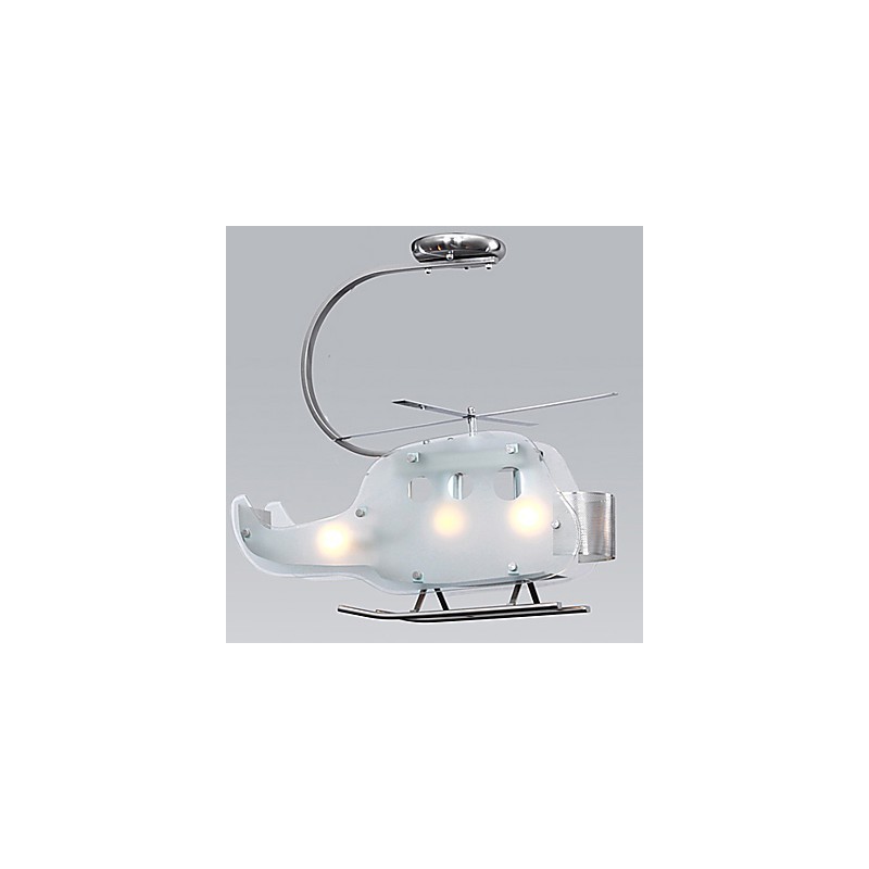 Simple Children lampe Cartoon Glass Helicopter lampe