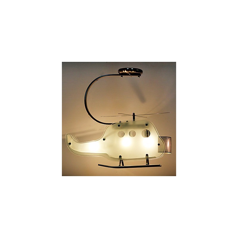 Simple Children lampe Cartoon Glass Helicopter lampe