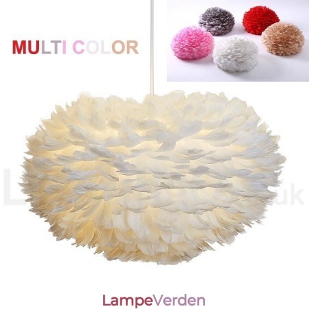 Multi farver fjer lysekrone moderne moderne pendel Multi farver fjer lysekrone moderne moderne pendel